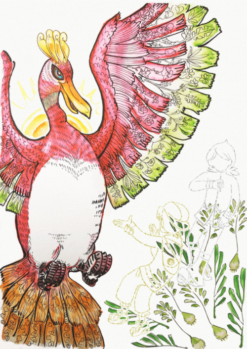 …am channeling all the turkeys eaten this holiday season when I drew poor ho-oh…2 more