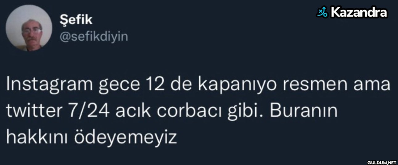 Şefik @sefikdiyin Kazandra...