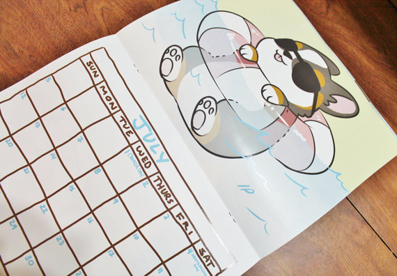 geek-studio:  Super cute Corgi Calendar by Identity Productions