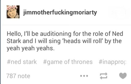 tesssagrayed:  Tumblr+ inappropriate audition songs meme