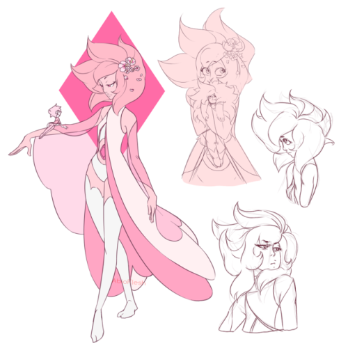 yourmyfleshnblood:My Pink Diamond design. Not happy with the dress…thingy, but I really don’t feel l