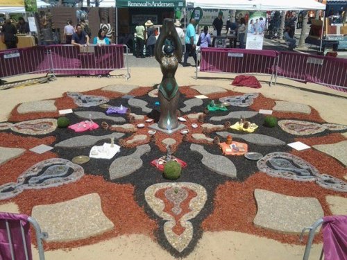 Earth Day Mandala by Damien Jones This San Francisco project celebrated Earth Day in a colorful, nat