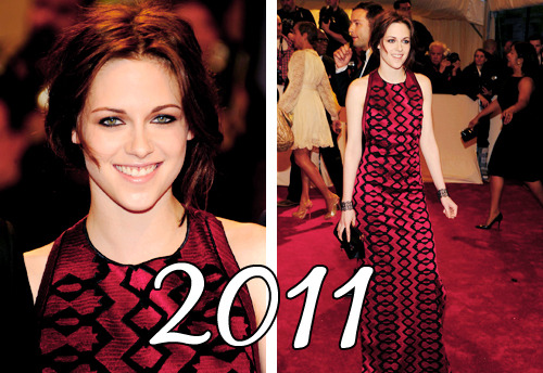 radkristen:  Kristen Stewart at the MET Costume Gala throughout the years. 