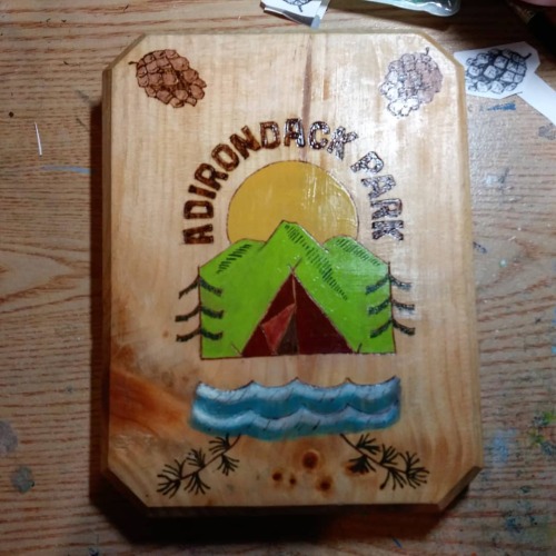 Not crazy about the water but I do like the wood burning. I was real happy with the pine cones and t