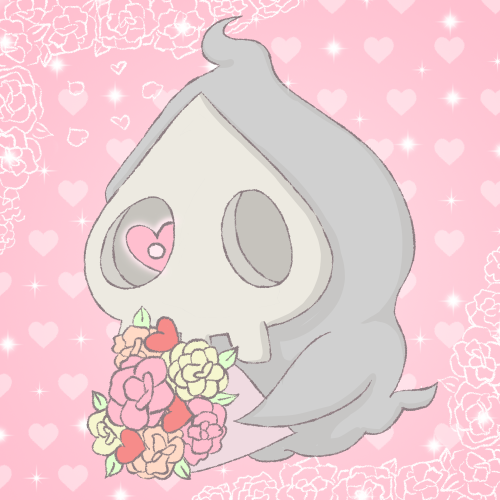 hatake:here’s duskull giving you a bouquet on valentine’s day ♡