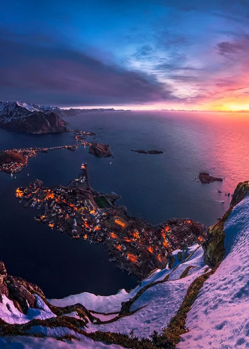 coiour-my-world: Lofoten, Norway | 3 Minutes Before Sunrise | Max Rive