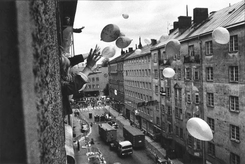 furtho: Micke Berg’s photograph of the occupation of Kv Mullvaden, Stockholm, 1977/78 (via Ret