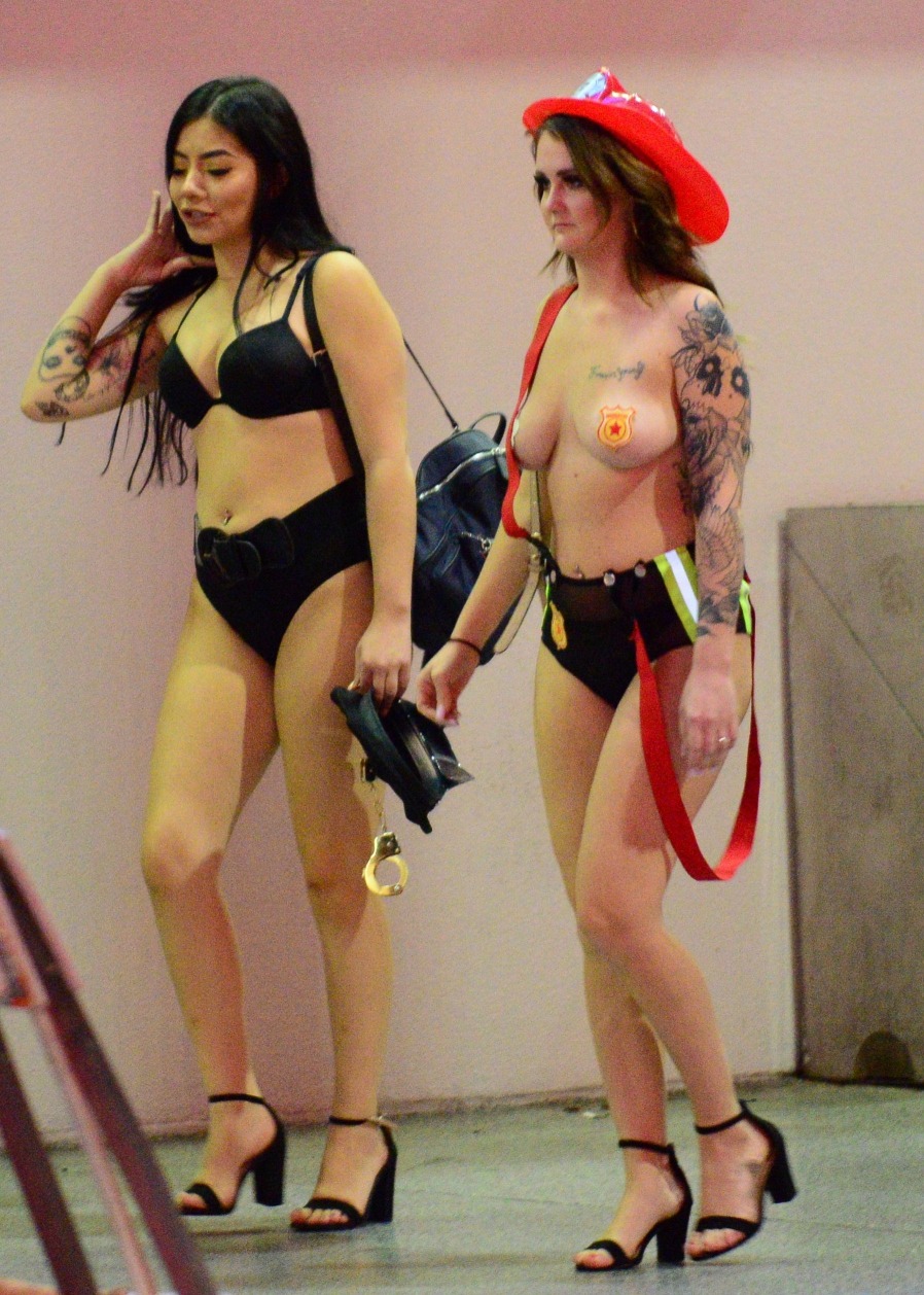 saw these 2 downtown last weekend.