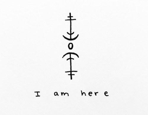 power-of-three: “I am here” sigil for @personofloki Sigil requests are open ! -Mod Pyre