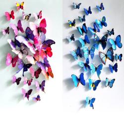 allpizzaistasty: introvertpalaceus: Our Introvert headquarters are about to get a lot more colorful, as soon as we get our butterfly wall stickers. So many pretty colors, and they come in packs of 12. Some of us are gonna be spending hours deciding on
