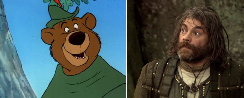 nettlestonenell: BBC Robin Hood meets Walt Disney’s Robin Hood(I am sure someone has done this