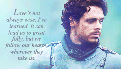 aryastarks:  Game of Thrones meme - Eight characters - [5/8]  → Robb Stark &ldquo;Robb