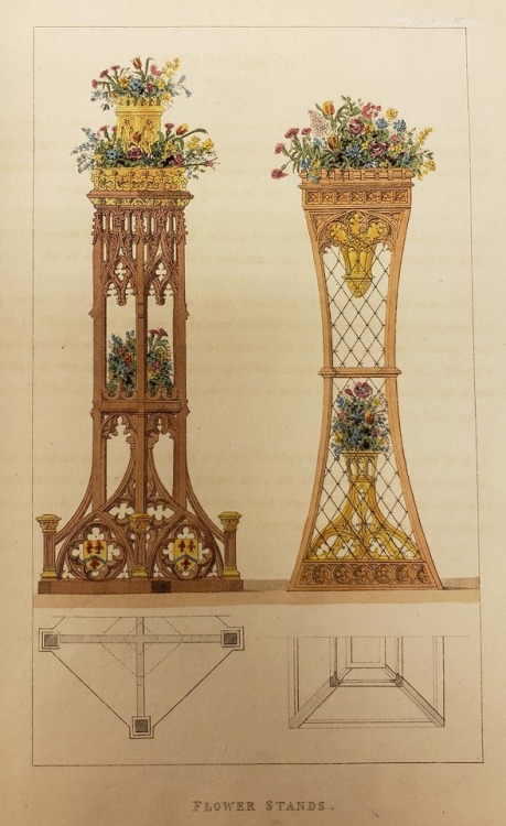 From: Pugin, Augustus, 1762-1832. Gothic furniture. London : R. Ackermann, 1827 or 1828 NK2345 .P97