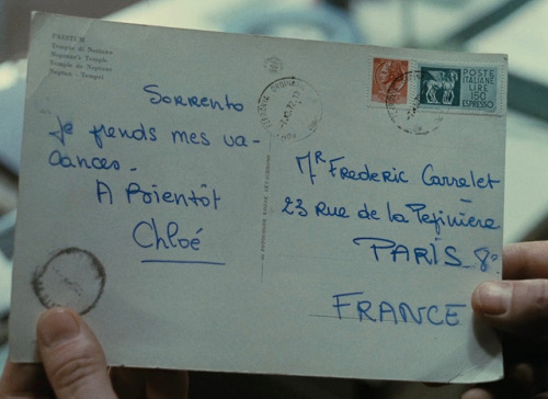 “We’re both screwed up. It creates a bond.”L’amour l’après-midi (Love in the Afternoon, 1972)