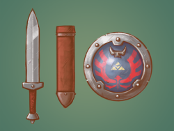 insanelygaming:  Zelda: Sword and Shield Created by Vanja Mrgan