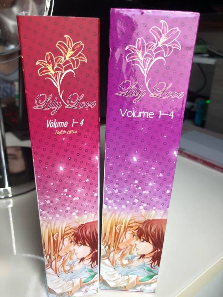 Differences between Thai and English version of box for Lily Love set :)