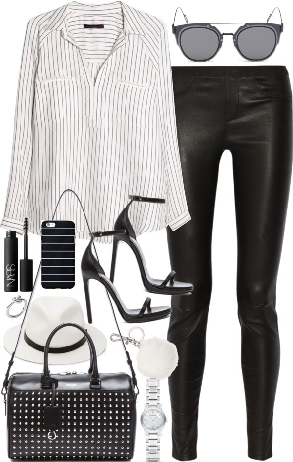 Outfit for a date by ferned featuring round glasses
Violeta by Mango shirts blouse, 73 AUD / Helmut Lang black legging, 1 275 AUD / Rag bone clothing / Yves Saint Laurent sandals, 1 105 AUD / Yves Saint Laurent studded purse, 2 205 AUD / Burberry...