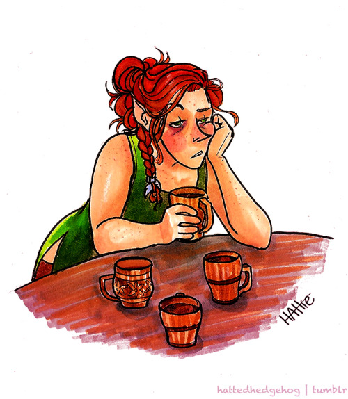 hattedhedgehog: Commission for Mirkwood-Spider-Express, who wanted Tauriel as absolutely not a morni