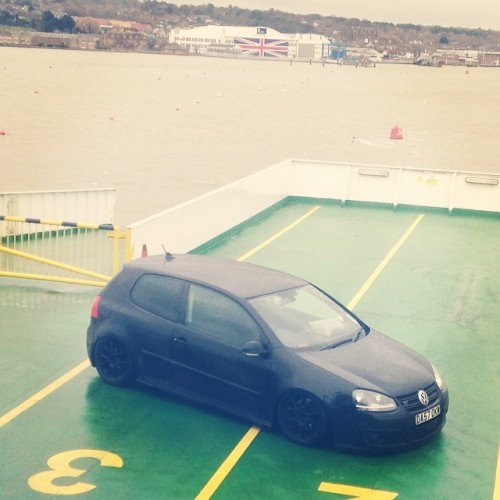 On the deck, on the deck. #imonaboatmotherfucker #mk5 #golf #accuair #airbyplush #elevel #murder #st