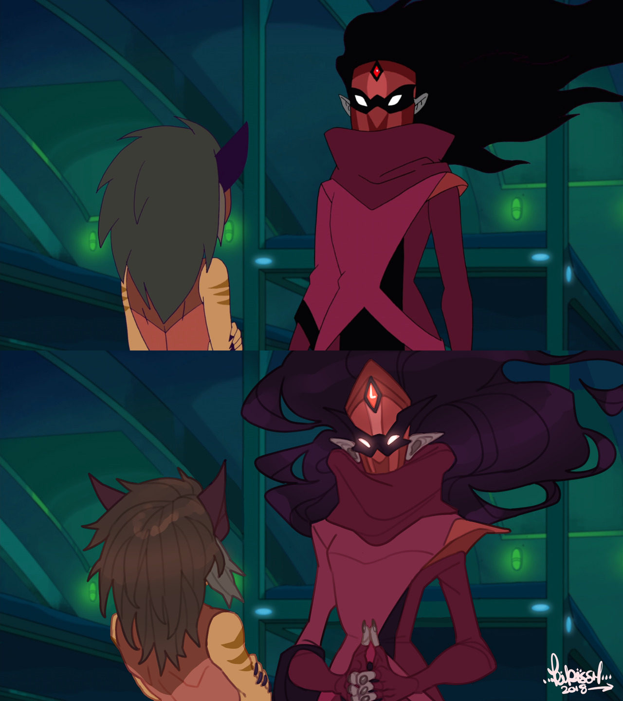 kikissh:   “Impertinent as always, I see. With such a grand failure under your