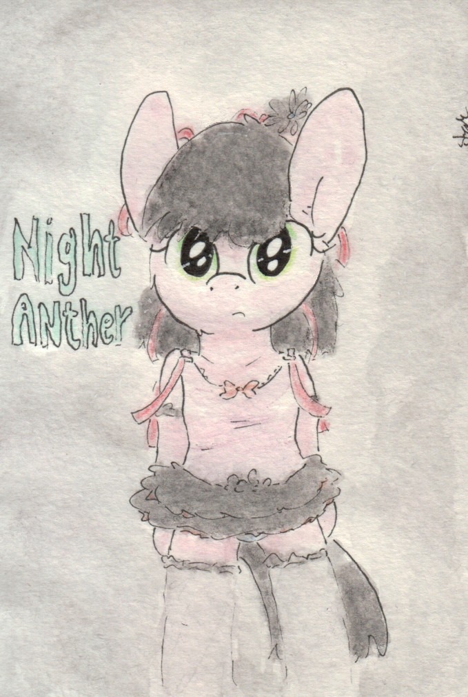 slightlyshade:It’s the gothic horsey in full dress! =3 Cute oc~