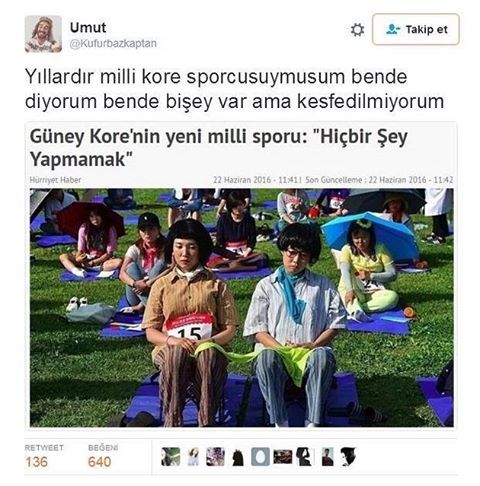 Yıllardır milli Kore...