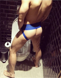 sexynekkidmen:  bonerworthymen: Follow me for more colorful jockstraps! Delicious dudes… Gorgeous guys… Magnificent males… Handsome hunks… All 18 &amp; over… Follow SexyNekkidMen for more hot studs every day.  