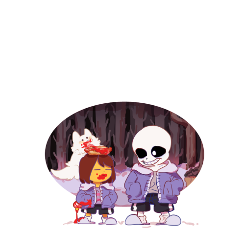 mel12da:  New Little King  Skull friend Great Hero Dr. Genius The real drama!   frisk is love~ <3