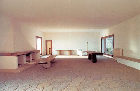 Interior &ldquo;Casa Malaparte&rdquo;, Capri / Italien.  Architekt: Adalberto Libera