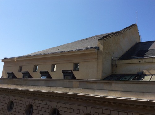 Le Théâtre de l'Odéon et la rue Corneille, Paris..