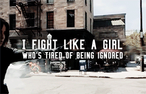 autisticdaisyjohnson:I fight like a girl. I fight like a girl who refuses to be a victim. I fight li