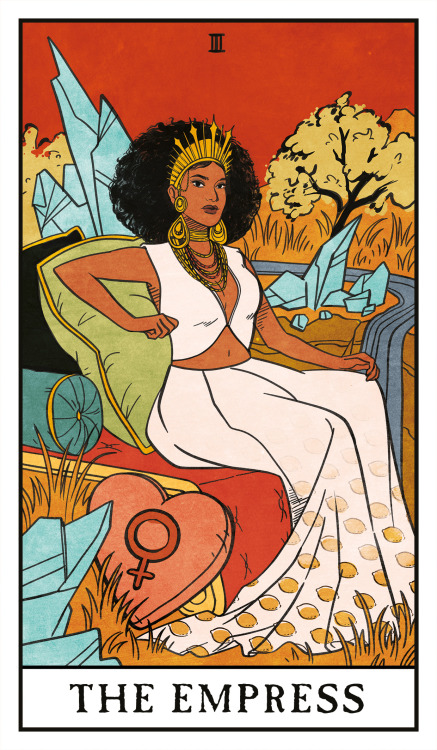 comparativetarot:The Empress. Art by Lisa Sterle, from the Modern Witch Tarot.