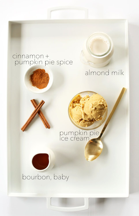 lindsayetumbls:vegan-yums:Bourbon Pumpkin Milkshakes / Recipeffffffffffffffffffffffffffffffff