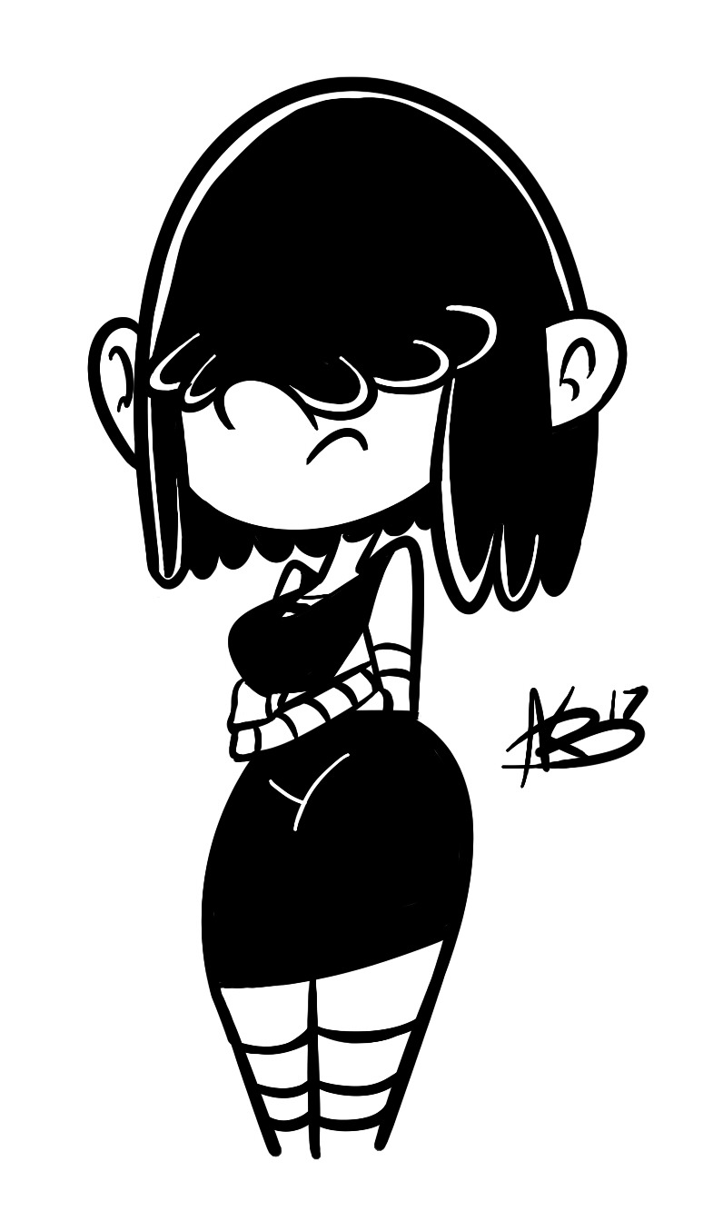 akbdrawsstuff:   Digital Inktober Day #15: Lucy Loud by AKB-DrawsStuff    On Digital