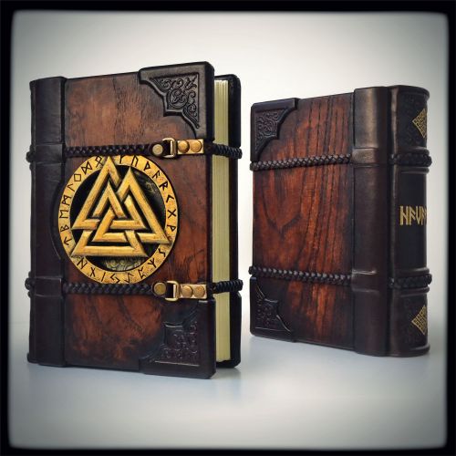 alexlibris-bookart:   Havamal - The Words of the High One;leather journal in Nordic thematic…