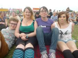 Me and my friends at Reading Festival. 