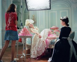 misswallflower:  Sofia Coppola, Kirsten Dunst, “Marie Antoinette”by Brigitte Lacombe