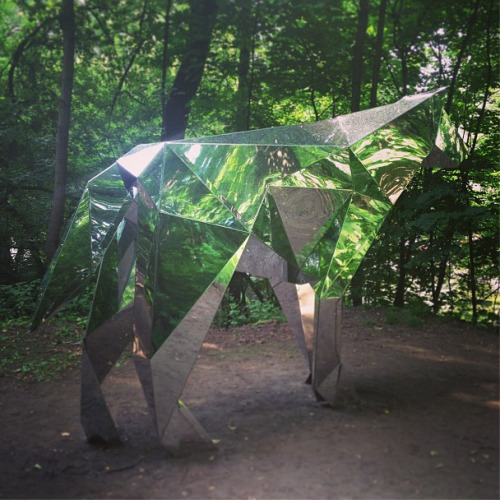 supersonicelectronic:  Platonov Pavel. Chrome Wolf, a sculpture by Platonov Pavel. 