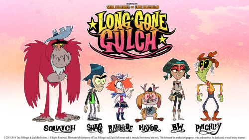 longgonegulch: Take a gander at our official character lineup sheet!  Now you can get a sense of the