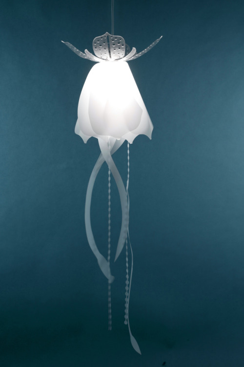 ianbrooks:  Jellyfish Lamps by Roxy Russell Available for purchase at Roxy Russel Design. The Medusae Collection grants all the the joyous, illuminating benefits of light and none of the horrible stinging you until you die parts of real jellyfish. If