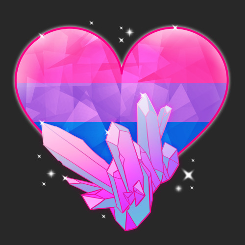 kirstendoodles: In solidarity, I made some Pride crystals. I tried to cover some of the major ones I