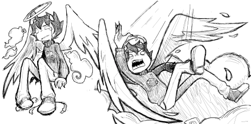 I Promised Edgy Fanart When I Got My Drawing Tablet And I Am But A Liar