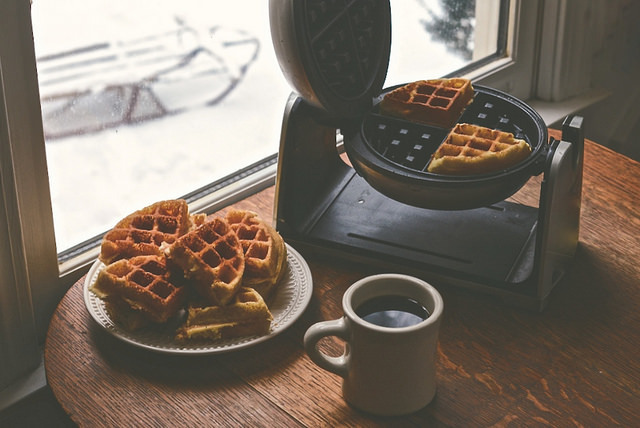 Made waffles this morning 😊