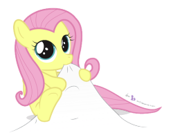 judacris:  Here’s a Fluttershy nomming at your tumblr.ie. it’s transparent, taking the colour of your background.  HNNNG &lt;3