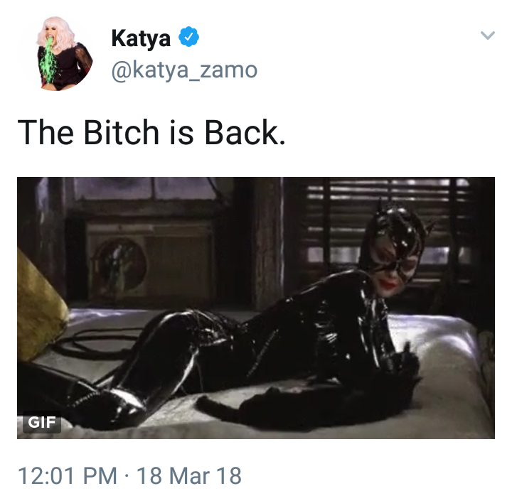 nottrixiemattel:  KATYA IS BACK