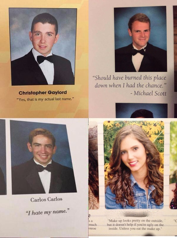 pr1nceshawn:    Kids Who Knocked It Out Of The Park With Their Senior Yearbook Quotes.