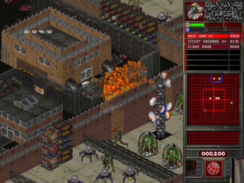 dos-ist-gut:  Bedlam 2: Absolute Bedlam (Mirage Technologies (Multimedia) Ltd., 1997) An isometric action game, with pre-rendered graphics similar to the Crusader games, Bedlam 2 is a simple, straightforward experience with easy mouse controls and a ton