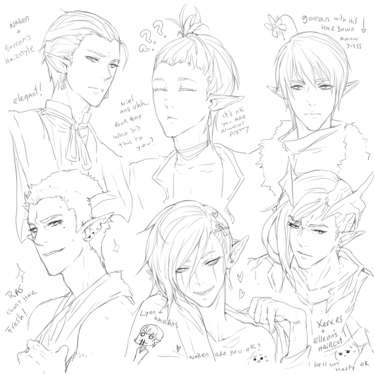 nipuni:  playing with hairstyles  “ヽ(´▽｀)ノ” 