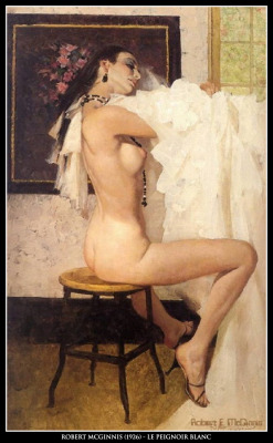 adhemarpo:  Robert McGinnis (1926) - Le Peignoir blanc