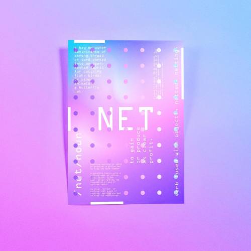 ayout out and colour play. FOE-NET-TIC poster series #shantisparrow #layout #pink #purple #blue #des